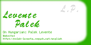 levente palek business card